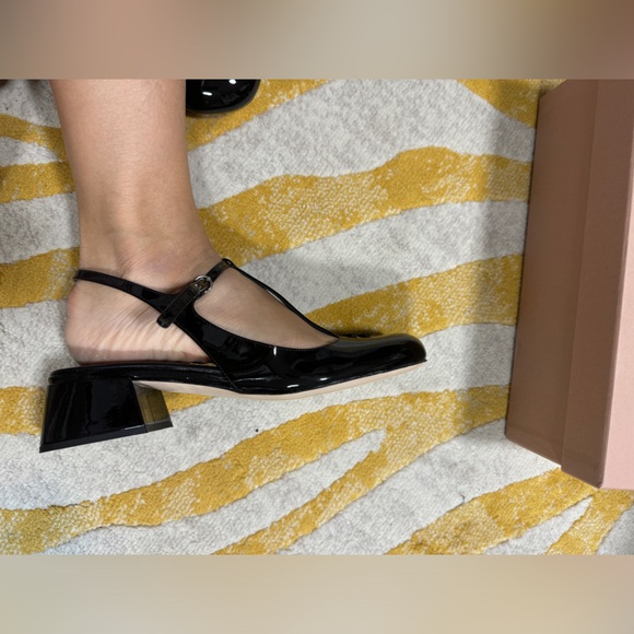 New Authentic Miu Miu Mary Jane Shoes - Picture 5 of 5